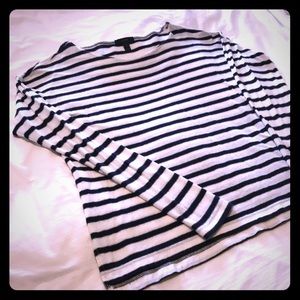 Jcrew navy striped tunic